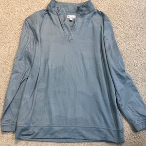 Peter Millar Kids Gray Quarter Zip Top size L